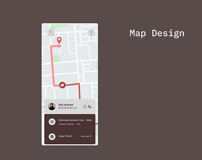 Map design ui