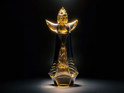 Perfume Bottle Design black bottle design golden luxury perfume premium product