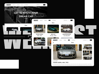 Car Enthusiast Website UI Concept: "WEEKFEST" branding car enthusiast ui upfold upfold design website website ui weekfest