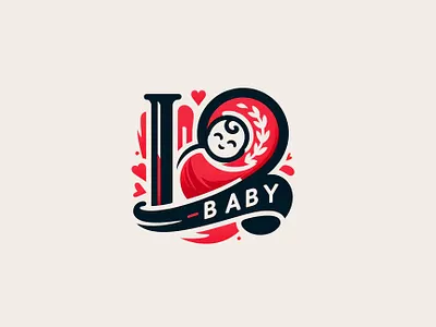 LoveBaby childcare logo graphic design