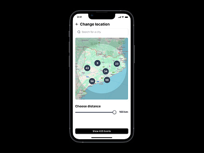 Define Location app dashboard geolocated product design ui ux