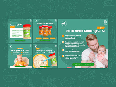 Social Media Design for Baby Food Business branding design graphic design instagram feed instagram feed design social media design ui