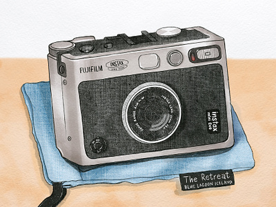 Capturing memories art camera design fujifilm illustration instaxminievo