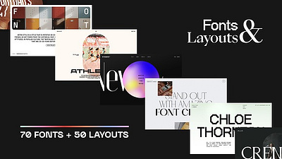 Fonts & Layouts figma font font collection font combination font pair font pairing fonts layout template typography ui ui kit web web design website template