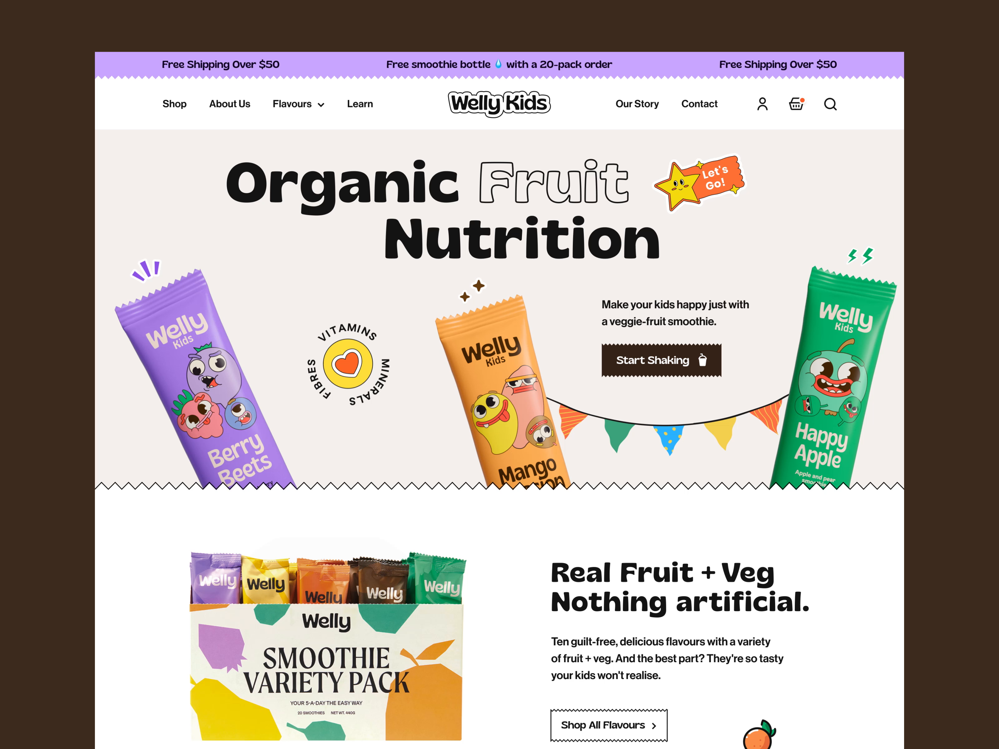 Example of Landing Page Design/One Page Website