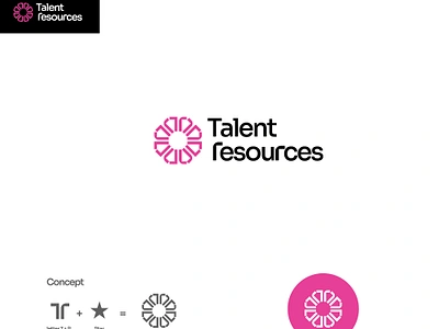 TALENT RESOURCES agency branding design digital marketing agency icon logo marketing modern