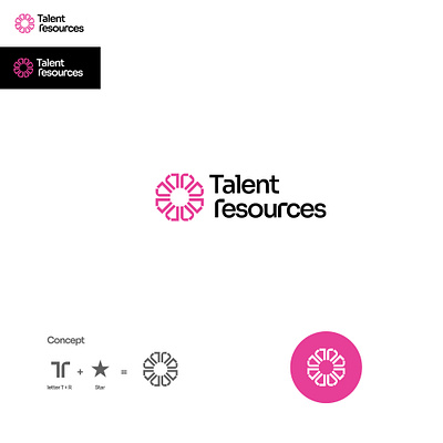 TALENT RESOURCES agency branding design digital marketing agency icon logo marketing modern