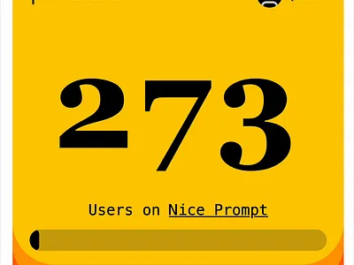Nice Prompt Milestone animation ui
