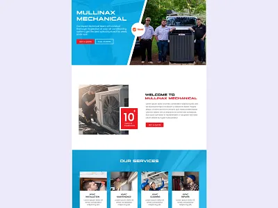 HVAC Company Website Design hvac uiux webdesign website website design wordpress