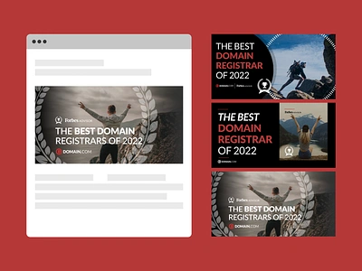 Domain.com: Marketing for Forbes Advisor graphic design marketing ui