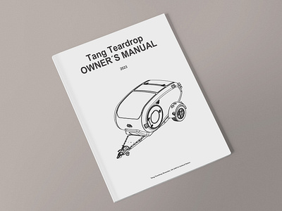 Tang Teardrop Owner's Manual | Installation Manual brochure design illustration installation guide installation manual product drawing user manual