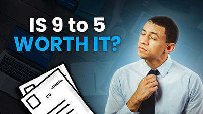 Is 9 to 5 worth it? adobe photoshop graphic design photoshop thumbnail designs youtube thumbnail