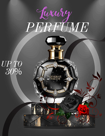 Perfume poster artwork banner beauty care beauty salon beauty template cosmetic flyer cosmetic template design flyer design poster designer flyer template graphicdesign healthcare landing page natural product nature template posterdesign product product template promotion template