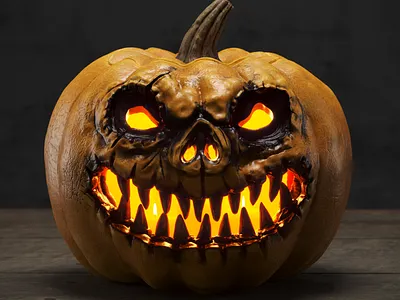 Scary Halloween Pumpkin 3d animation cgi character halloween render vfx