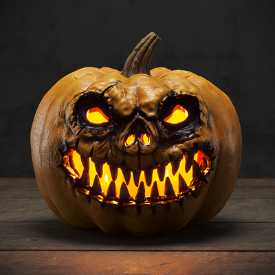 Scary Halloween Pumpkin 3d animation cgi character halloween render vfx