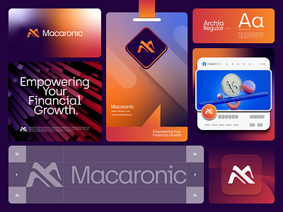 Macaronic Brand Visual Identity best logo brand identity branding business logo finance logo funding logo graphic design invest logo logo logo design luxury logo management logo md tanvir rahman nibir minimalist logo modern logo professional logo start up logo tanvirgdx unique logo visual identity