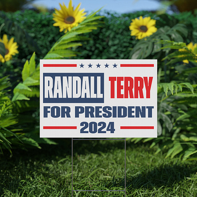 Randall Terry For President Yard Sign 3d animation branding campaignmerch creativedesign design election2024 electionyardsign graphic design graphicdesign illustration logo motion graphics politicalyardsign randallterry2024 ui vector