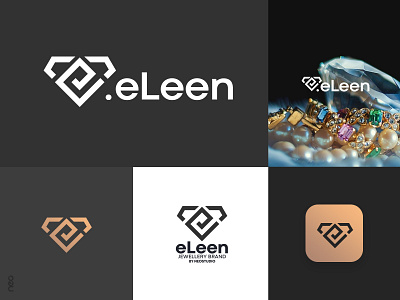 eleen jewellery brand brand diamond graphic design jewellery logo logo design logodesign neostudio