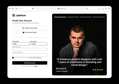 Sign Up, Onboarding Screen Design app branding design graphic design illustration landing page logo onboarding sign up typography ui ux vector web design website