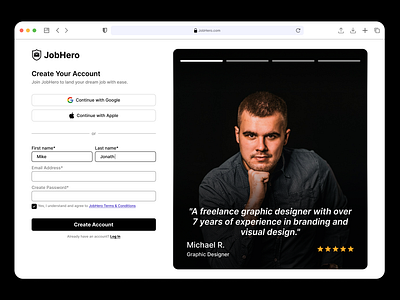 Sign Up, Onboarding Screen Design app branding design graphic design illustration landing page logo onboarding sign up typography ui ux vector web design website