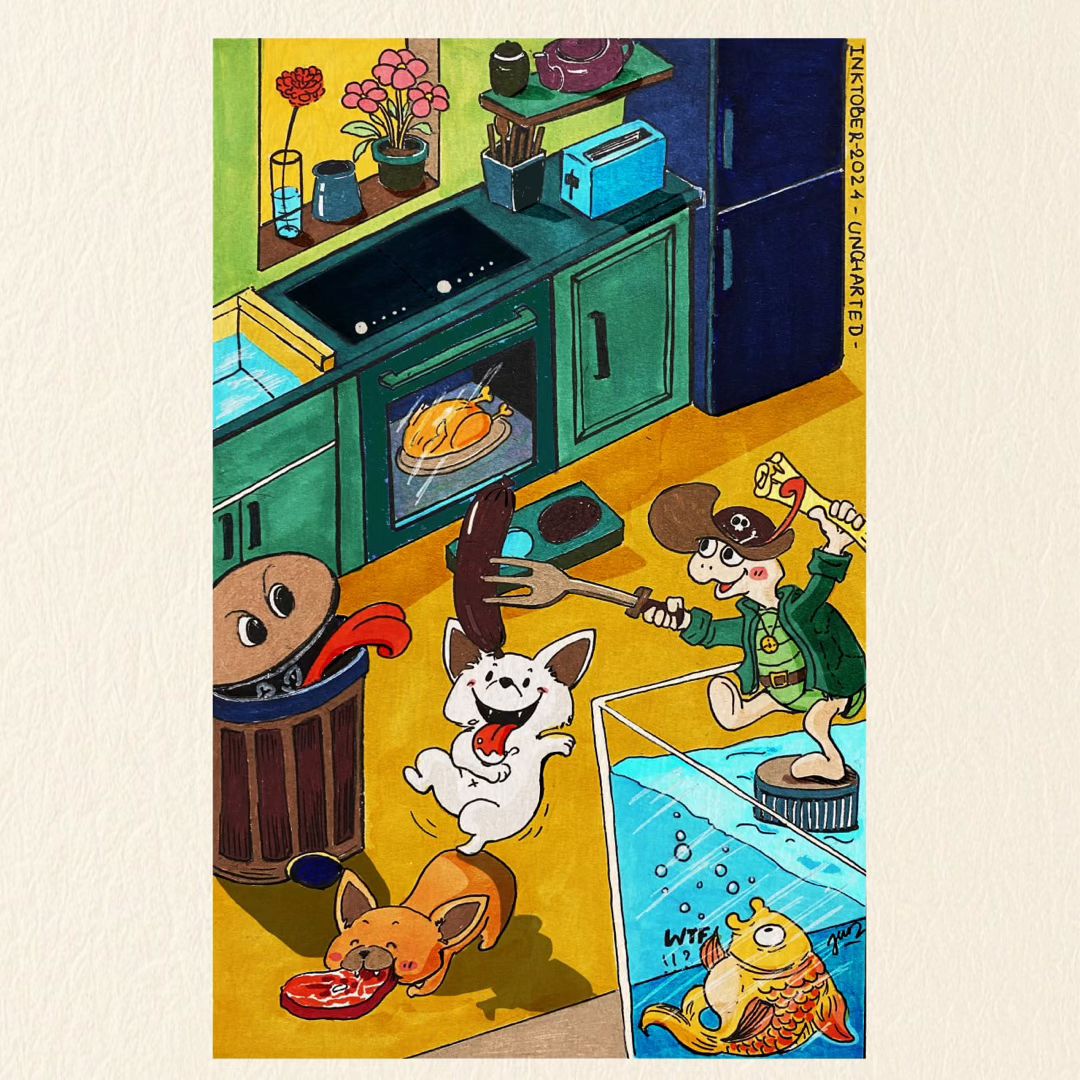 Example of 2 D 3D Illustration Digital   Traditional