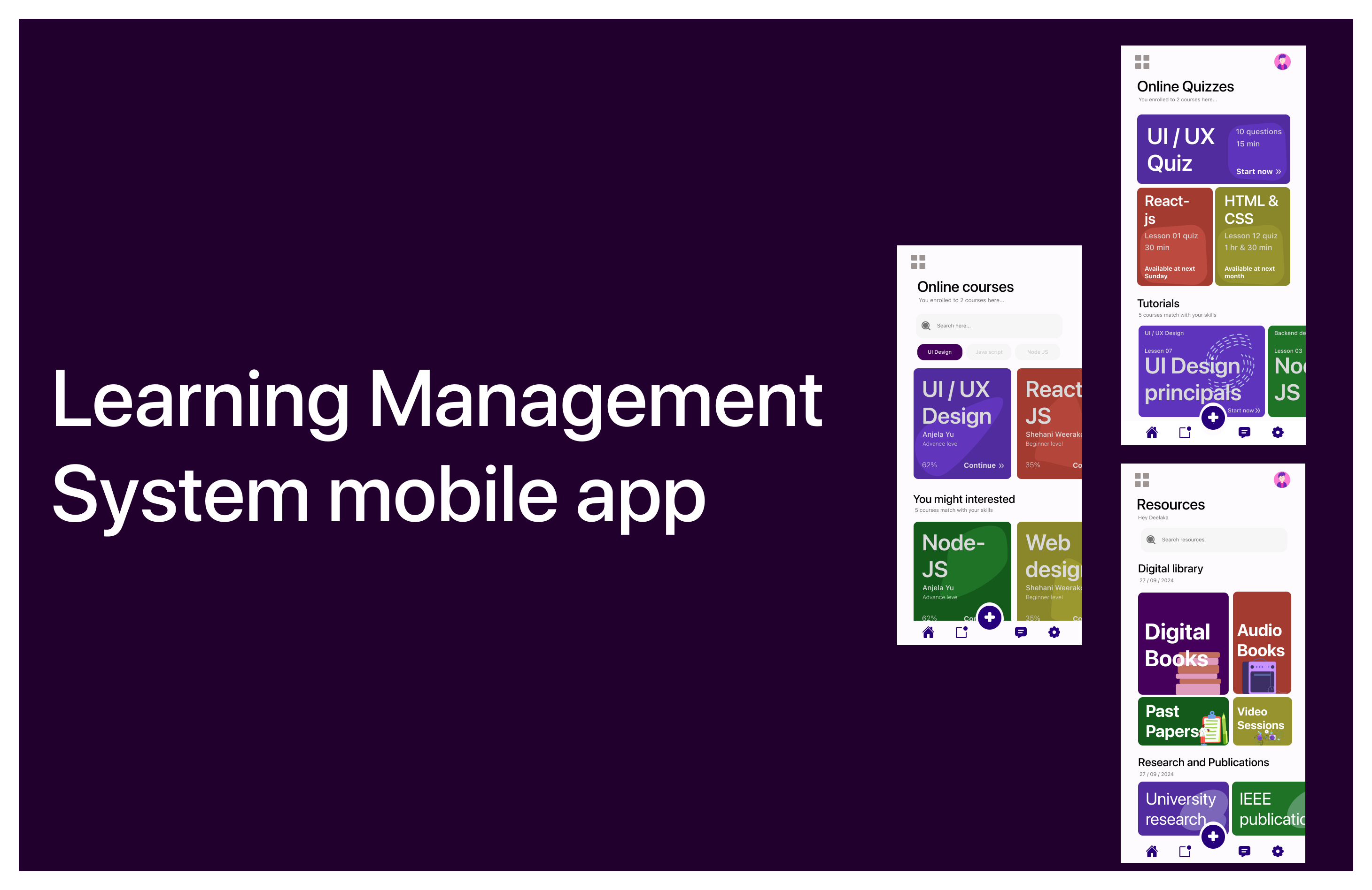 Learning Management System Mobile App