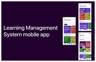 Learning Management System Mobile App