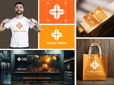 Flora Funds - Logo and Brand identity design branding communitysupport crowdfunding design funding logo logodesign logodesigner sustainability