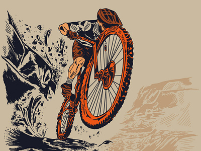 Wheelie Beer Label Illustration & Branding adventure beer beer art beer label bike branding brewery craft beer dirtbike hand drawn illustration motorcross outdoors packaging art packaging design packaging illustration wheelie