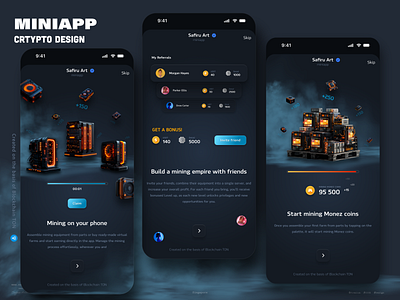 Mini App / Telegram Game / Oct2024 clicker game crypto design crypto game mini app miniapp miniapp design tap game telegram game