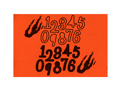 My first number font design design graphic design illustration