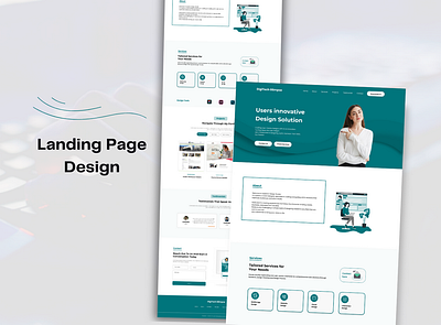 Personal Portfolio Website Landing Page Design branding graphic design landing page design mockup personal portfolio website ui ui ux website