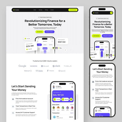 Investment App Landing Page