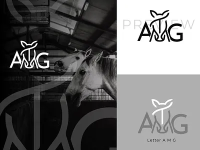 New Logo Design for AMG by NY Creative Studio amg branding brochures design graphic design halloween halloween2024 horse illustration logo logo design typography ui ux vector
