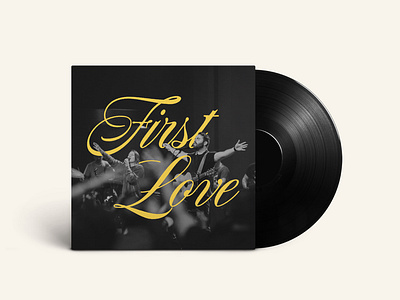 First Love Album Art branding design graphic design typography