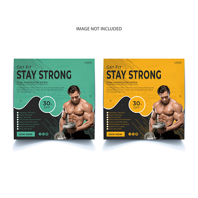 Creative Gym Fitness Social Media Post Design Template banner body design exercise fitness gym gym social media post design gymnasium health post post design social media social media post design square square banner template trainer web web banner workout