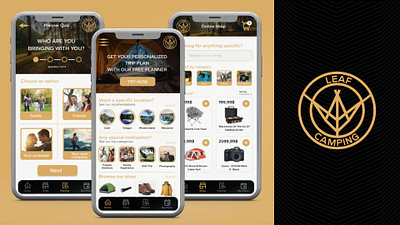 UX/UI Design - Camping App app branding camping design figma graphic design logo ui ux