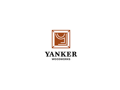 Yanker Woodworks branding design furniture graphic design logo visual identity wood woodworks