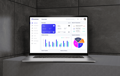 Bank Dashboard Design admin dashboard app design app uiux dashboard dashboard design graphic design landing page design landing page uiux ui uiux