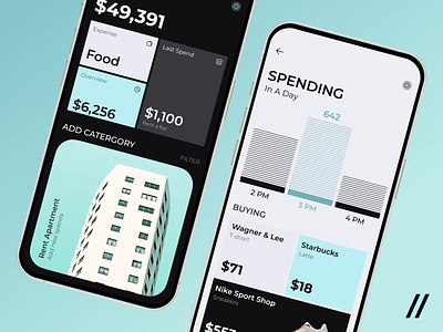 Financial Mobile iOS App Design Concept android android design app design app design concept app design tmplate dark theme dashboard design design ui finance finance app fintech interface ios ios design mobile mobile app product design ui ux