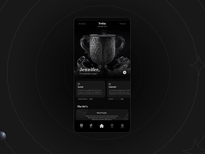 Astroaid - Daily Astrology app design figma ui user interface