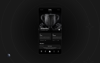 Astroaid - Daily Astrology app design figma ui user interface