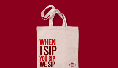 Smoothie King Tote collateral copywriting design print schwag