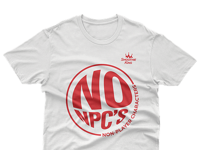 Smoothie King T-Shirt collateral design print schwag