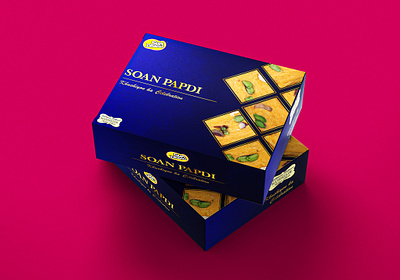 Sur Dhenu's Soan Papdi Sweets' Packaging Re-Design design graphic design illustration packagingdesign typography vector