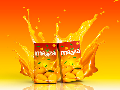 Maaza Packaging Redesigning design graphic design illustration packagingdesign typography vector