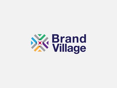 BRAND VILLAGE/LOGO branding design graphic design logo mockup typography vector