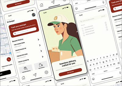 LOGISTICS- Delivery Tracking System deliveryapp firstshot logistics ui uidesign