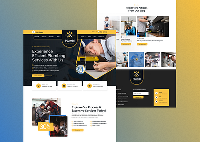 Plumbing Design plumbing desing plumbing mobile design plumbing service plumbing uxui design plumbing web design uxui design website design