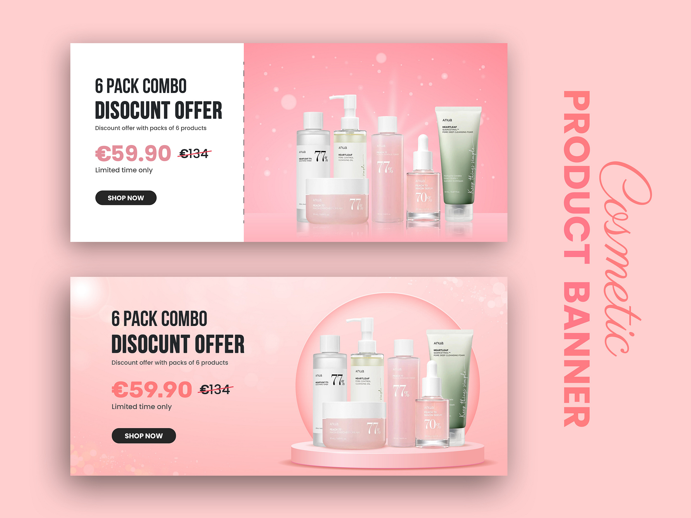Cosmetic & Beauty Product Banner Design by Md Rakib Islam on Dribbble